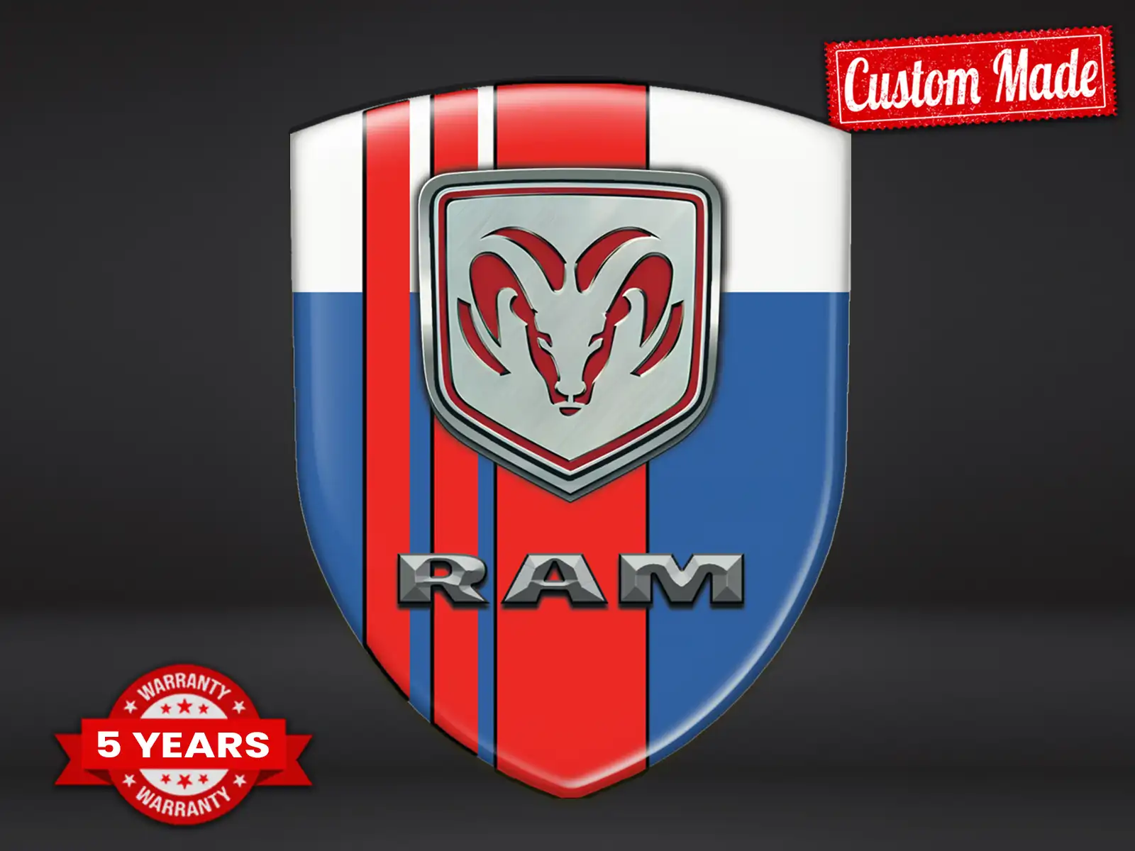 Dodge Pegatina Relieve Coche Resistente Alta Gama Moderna